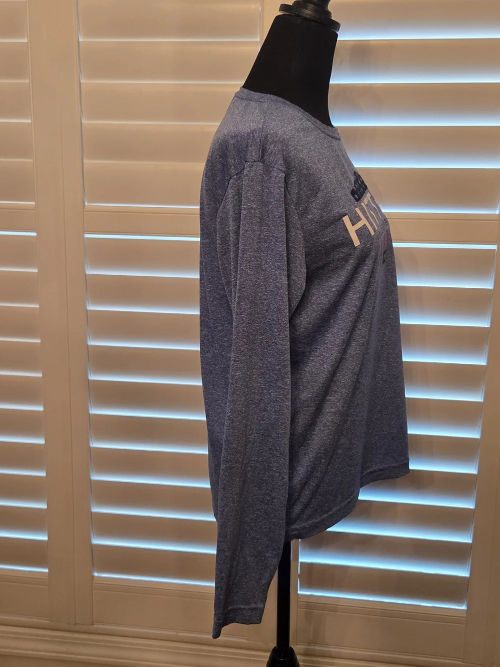 Hitter Volleyball Long-Sleeve Performance Sweater - Blue Size Small
